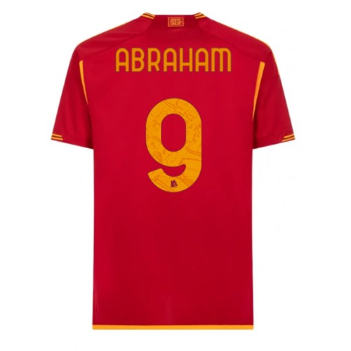 Fotbalové Dres AS Roma Tammy Abraham #9 Domácí 2023-24 Krátký Rukáv